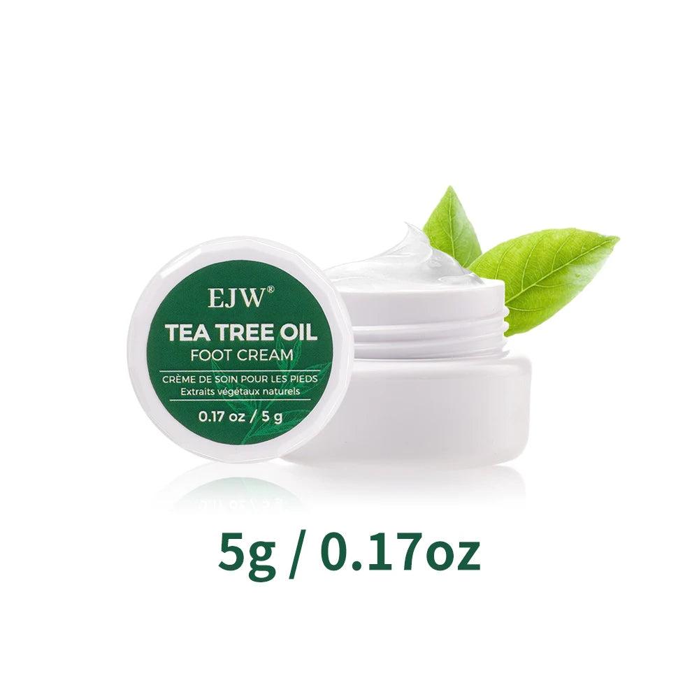Tea Tree Oil Foot Cream, Warming Cream - Calluses, Dry Cracked Feet, Hands, Heels, Elbow -Softens & Moisturizes Skin, Foot Balm