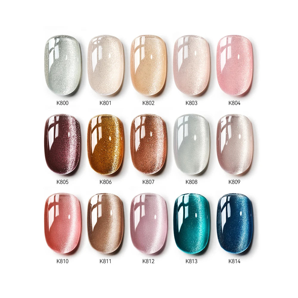 MAYCHAO 5ML Gel Nail Polish 9D Laser Diamond Glitter Cat Eye Gel Semi-Permanent Soak Off UV LED Gel Nail Manicure Tools Nail Art