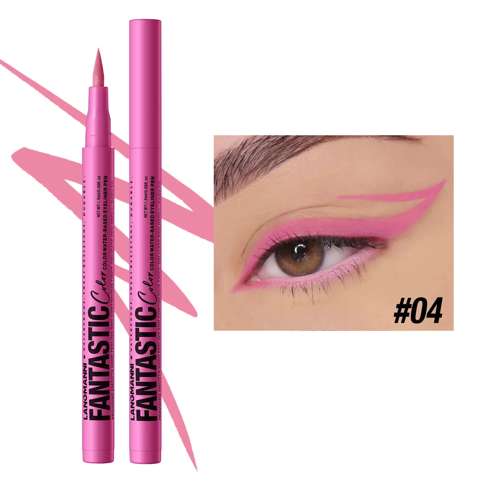 Matte Dark Purple Red Eye Liner Makeup White Liquid Eyeliner Quick-Drying Waterproof Eyeliner Pencil Long-Lasting 12 Color Eyes