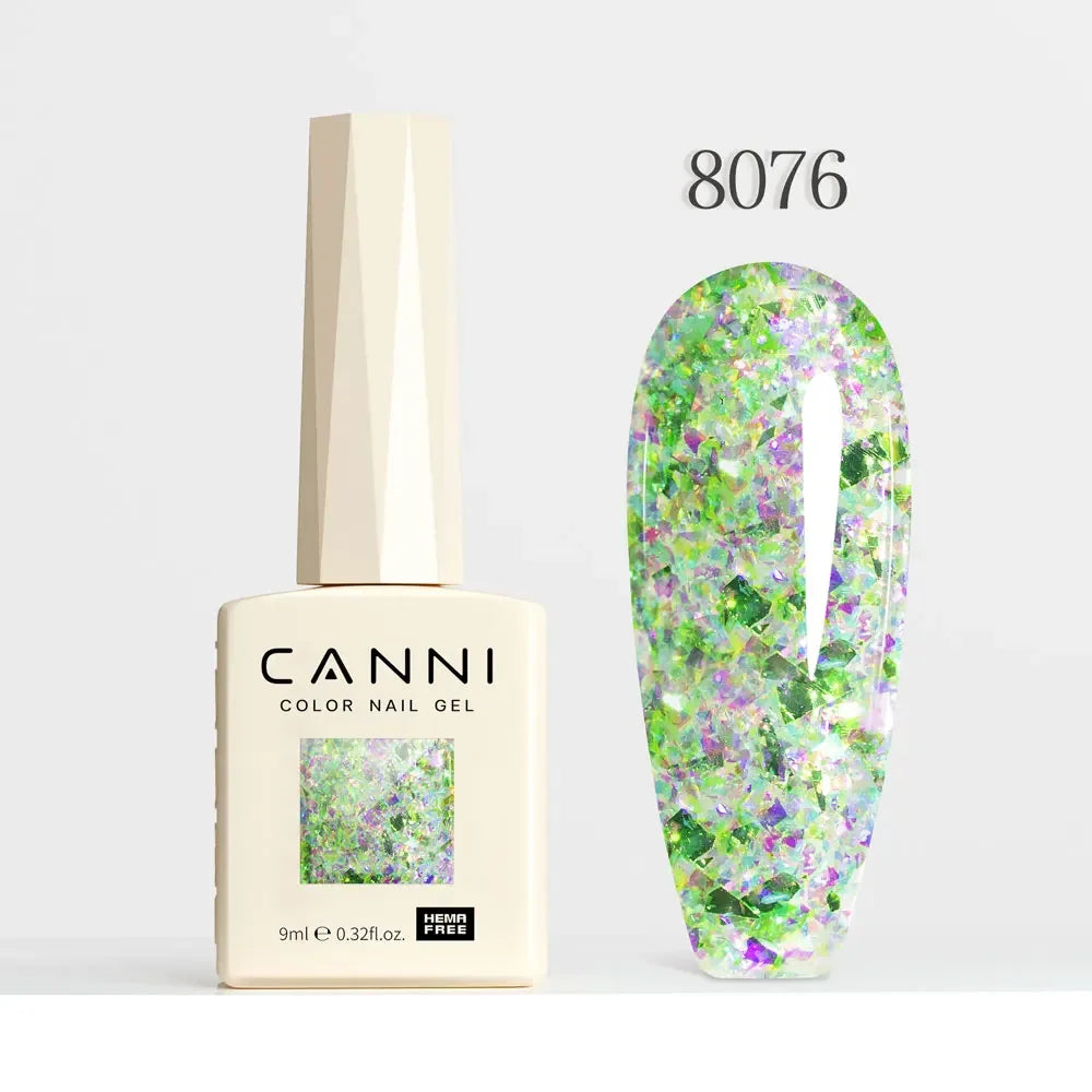 CANNI HEMA FREE TPO FREE 9ml Glitter Silver Cat Magnetic Gel Nail Polish Galaxy Diamond Full Coverage Pigmented Gel for Nail