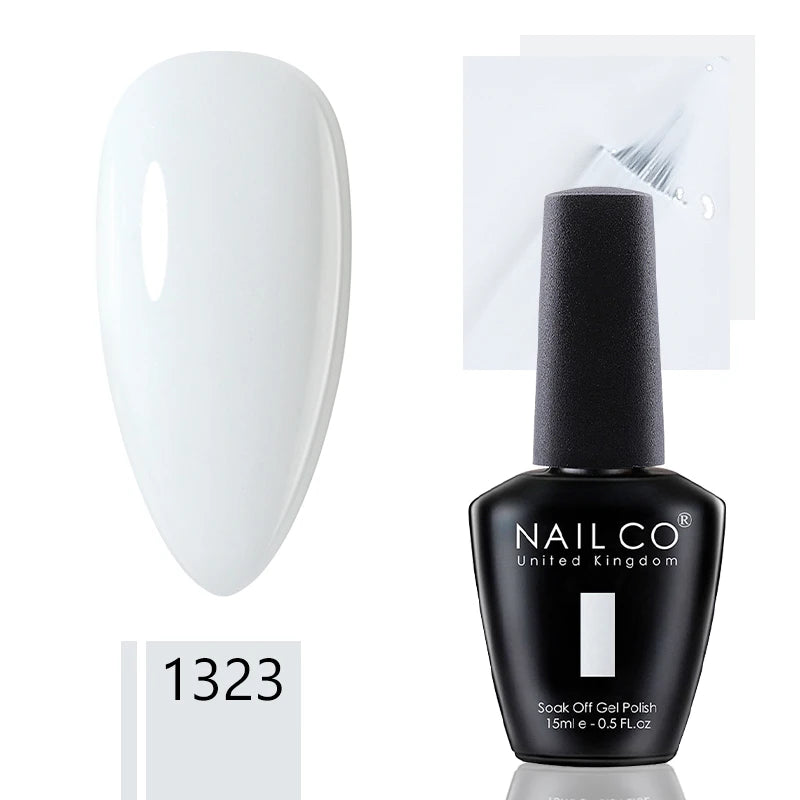 NAILCO 15ml Dark Gel Nail Polish Semi-permanent Varnish Hybrid UV Nails Art Glitter Colors Gel Polish Manicure Enamels For Nails