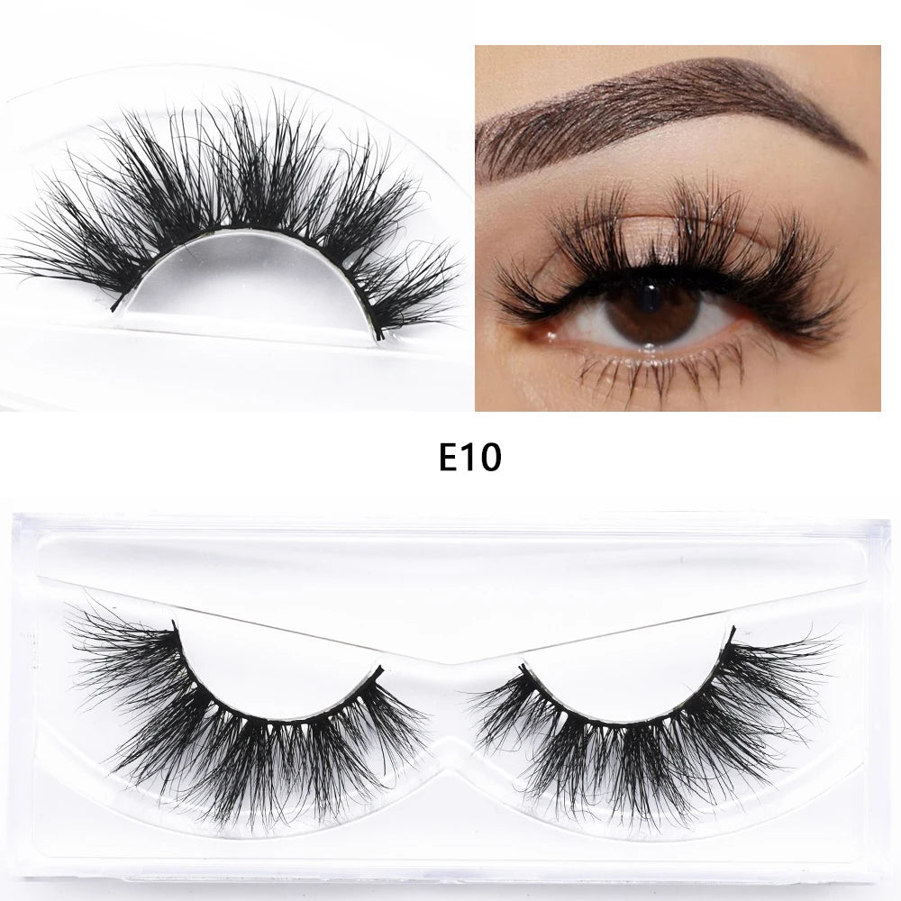 Mink Fake Eyelashes 3D Mink Lashes Natural Long False Eyelash Cruelty-free Mink Hair Fluttery False Lashes Makeup D101 Lash Gift