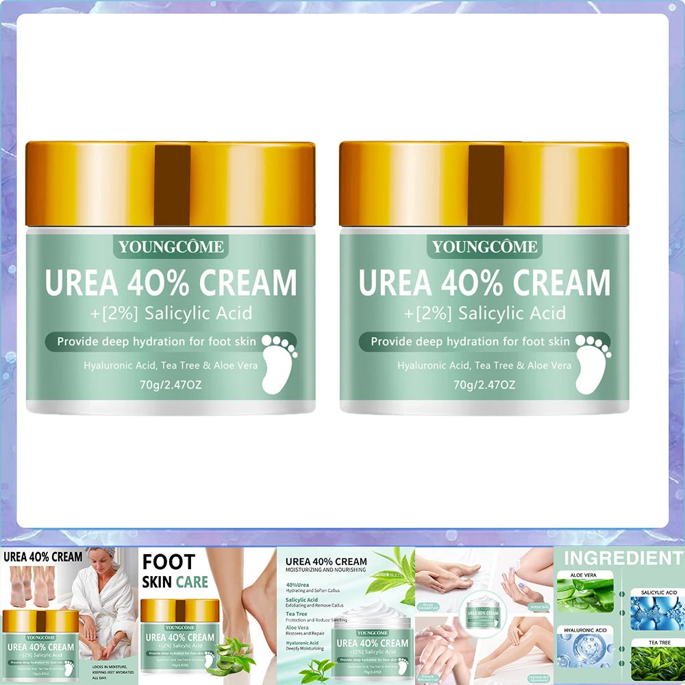 Urea 40% Foot Cream Dry Cracked Feet Heel Gentle Exfoliation Softening Skin Ultra-Hydrating Hand Foot Care Cream Stick Protuct