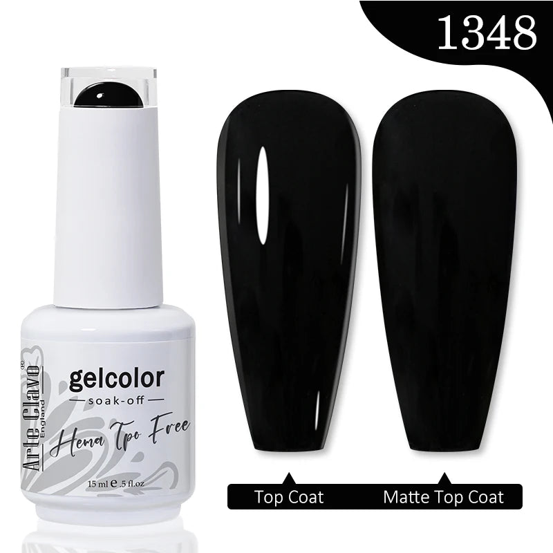 Arte Clavo 15ML Red Brown Color Gel Nail Polish Autumn Winter Nail Art Gel Nail Supplies Semi Permanent Soak Off UV Gel Varnish