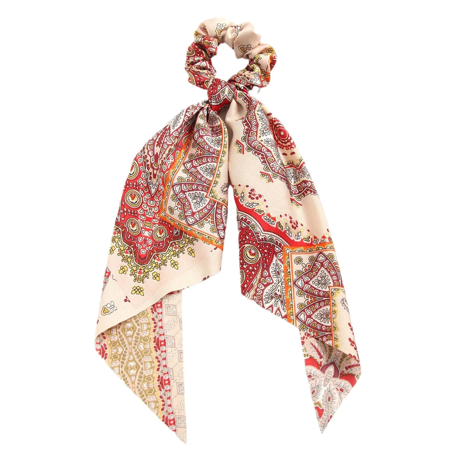 1/3/4Pcs Paisley Flower Triangle Scarf Hair Scrunchies Hair Accessories Set Hair Ties Scrunchy Hair Ties