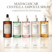 Korean Centella Ampoule Essence,Brightening Calming and Repairing Pores Smoothing Face Moisturize Serum Daily Face Care Products