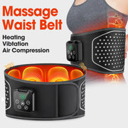 3 Modes Waist Massage Belt Air Compression Heating Vibration Electric Back Waist Massager Pad Fatigue Relief  Hot Compress Brace