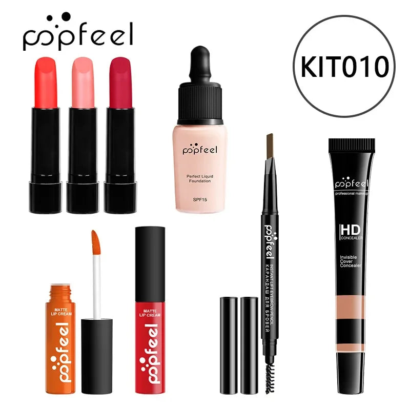 Christmas Makeup Gift Box Foundation Eyeshadow Powder Long Lasting Lip Ink 27 Pieces Birthday Gifts Makeup for Women Full Kit