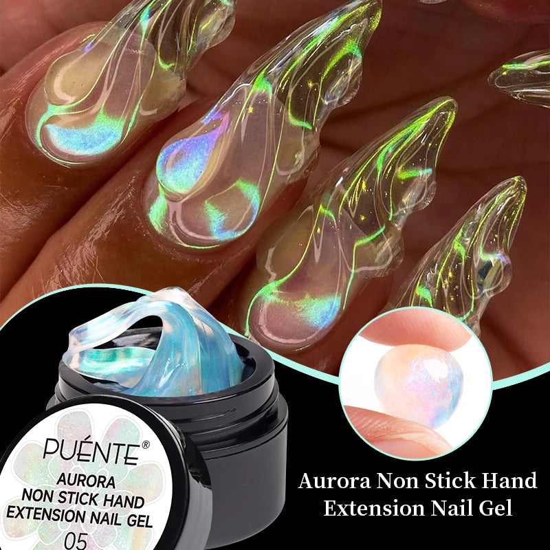 PUENTE 5ml Flower Fairy Gel Nail Polish Pink Blue Purple Natural Dried Flowers Gel For Nail Art Soak Off UV Varnish For Manicure