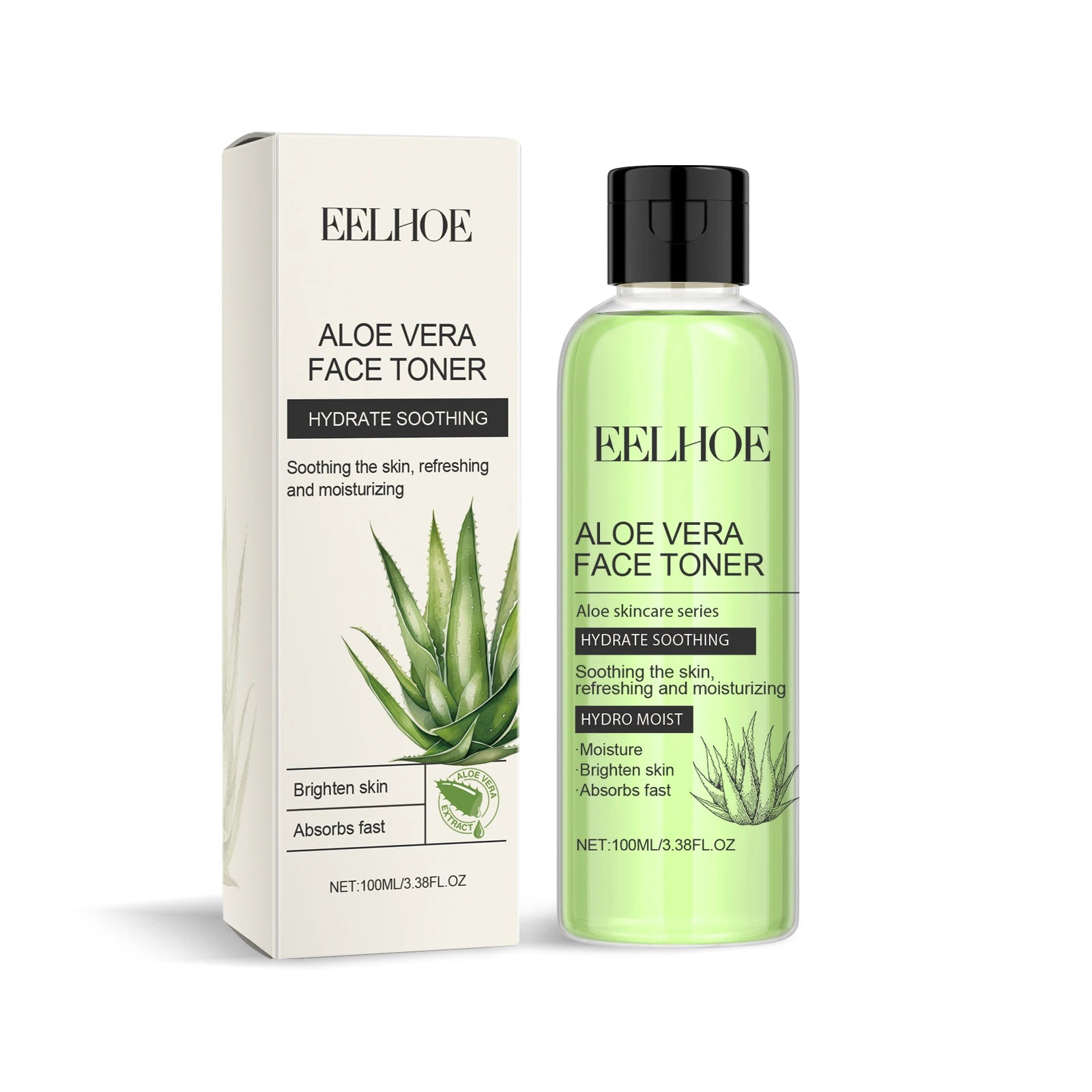 100ml Aloe Vera Toner Tonic Hydration Oil Control Refreshing Rejuvenation Smooth Facial Moisturizing Toner Serum Skin Care New