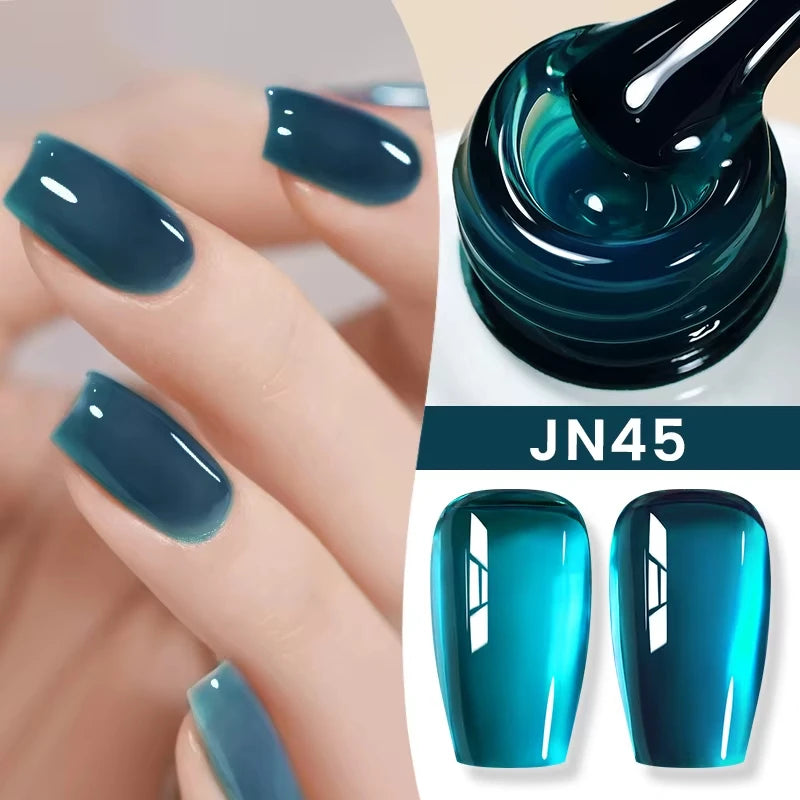 BORN PRETTY 10ml Translucent Color Gel Polish Jelly Nude Autumn Jelly Amber Semi Permanent UV Gel Nail Art Soak Off Gel Varnish