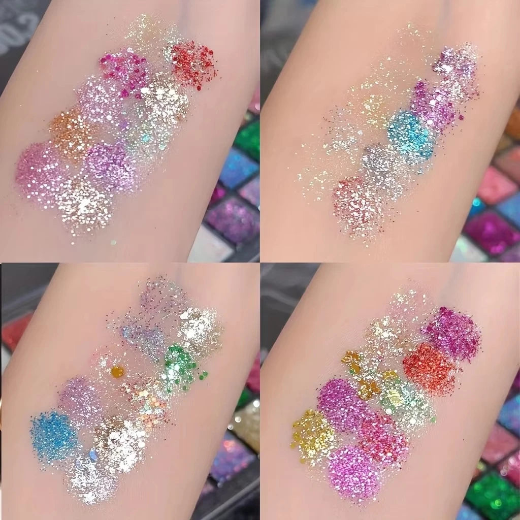 40 Colors Eyeshadow Palette - Matte & Glitter Eye Makeup,High Pigmentation Blendable Creamy Texture,Long-Lasting Eye Makeup