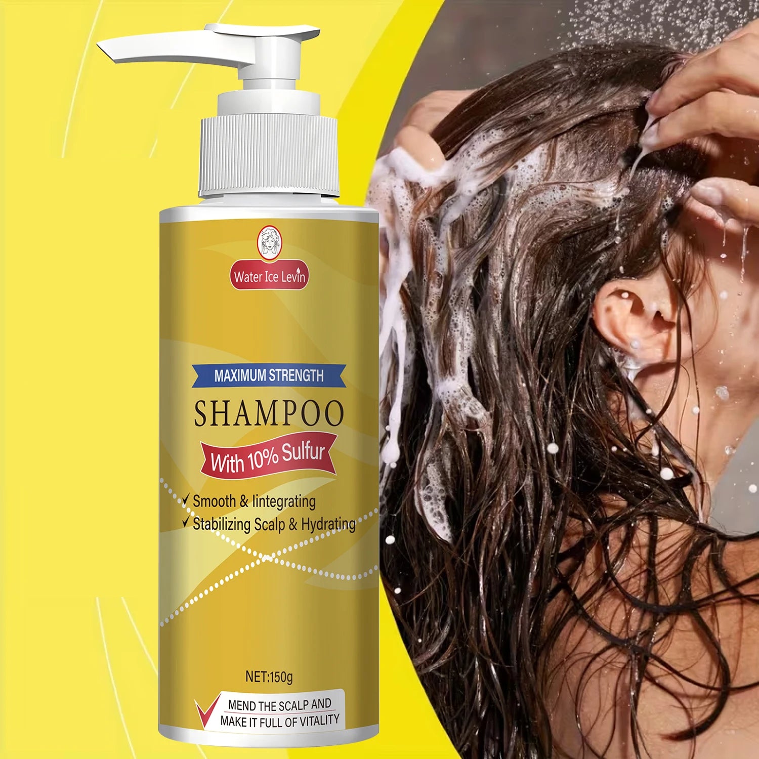 Maximum Strength 10% Sulfur Shampoo - Smoothing, Scalp Stabilizing & Hydrating for Men & Women.