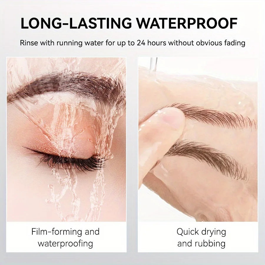 Beginner Friendly 2 Forks Tip Eyebrow Pen COAST BABY Waterproof Long Lasting Natural Smudge Proof Brow Pen