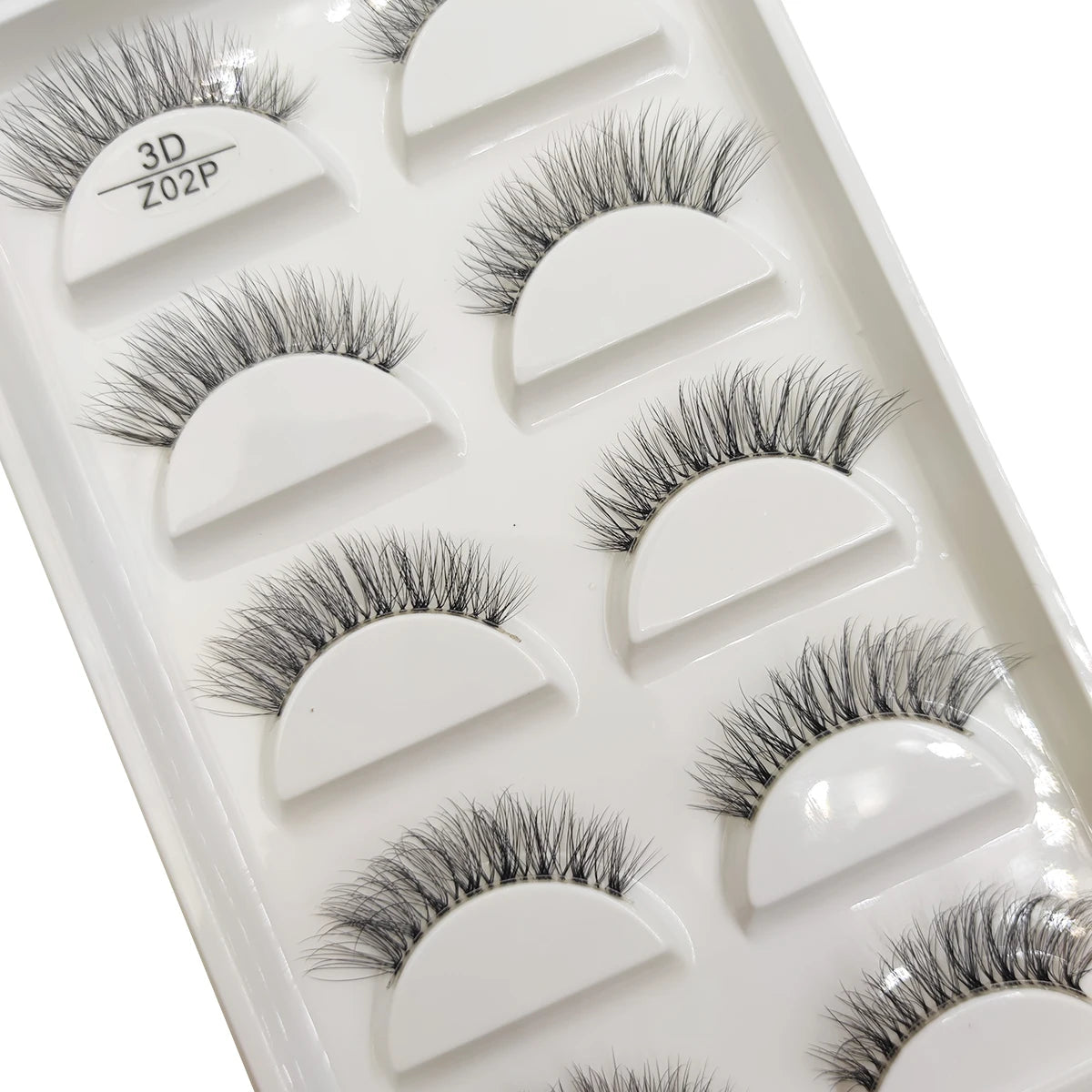 Transparent 3D Mink Eyelashes, Natural Clear False Eye Lashes, Soft Invisible Eyelash, Wispy Makeup Faux Cils, H13 X08, 5 Pairs