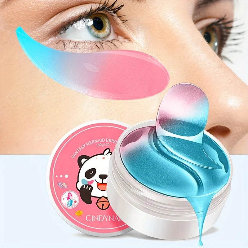60 Pieces (30 Pairs) of Hydrating Eye Masks, Nourishing and Moisturizing the Skin Around the Eyes, Making the Skin Around the Eyes Smooth and Soft, Exquisite Eye Masks, Two-Color Design