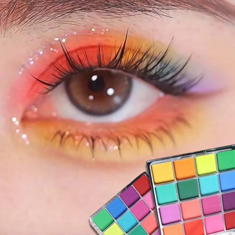 16-Grid Christmas Color Eye Shadow Palette Artist Shimmer Glitter Matte Colorful Long-lasting High Saturation Eyeshadow Cosmetic