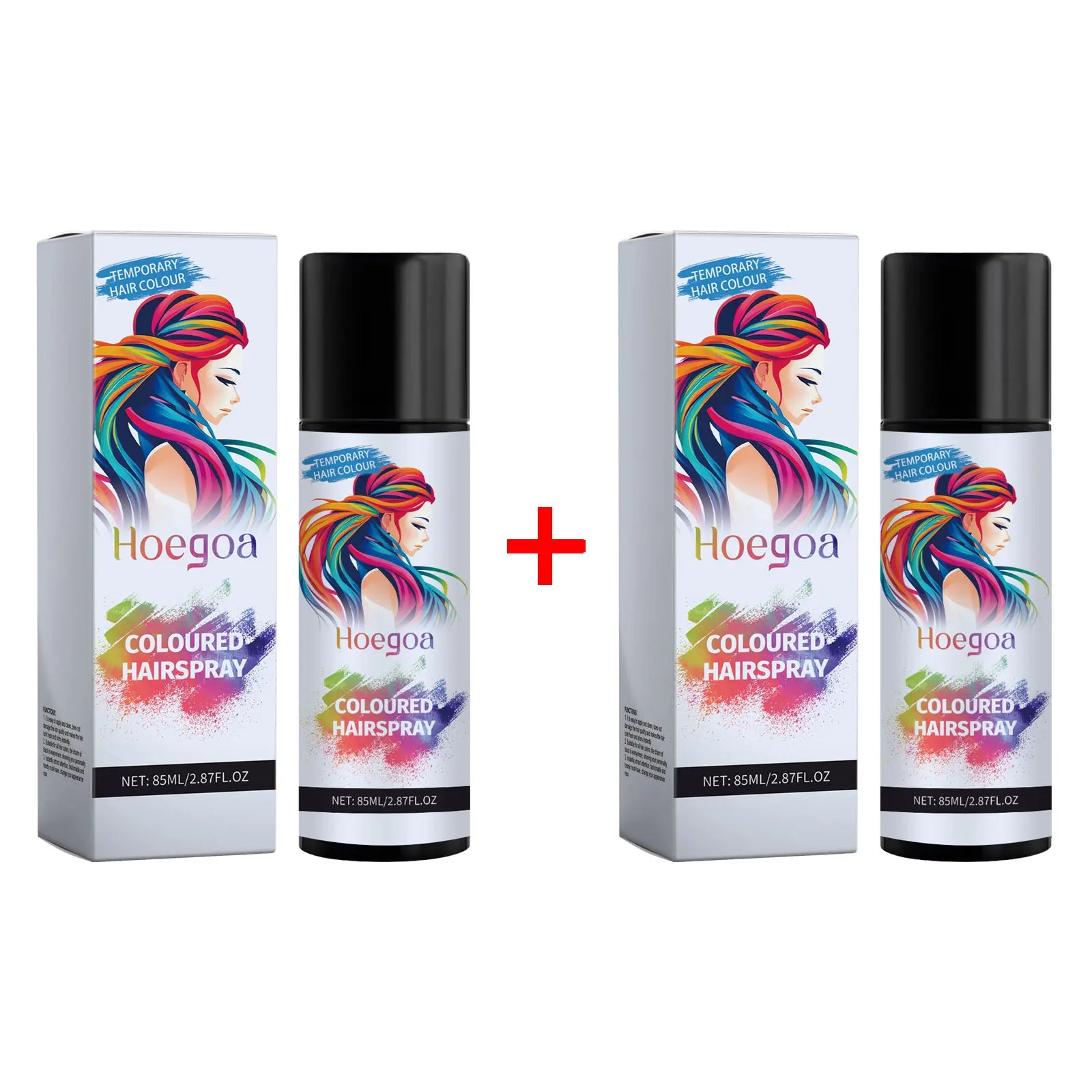 Temporary Hair Dye Fast Remove White Hair Promote Black Hair Coloring Products Anti Rough Frizziness Disposable Hair Color Spray