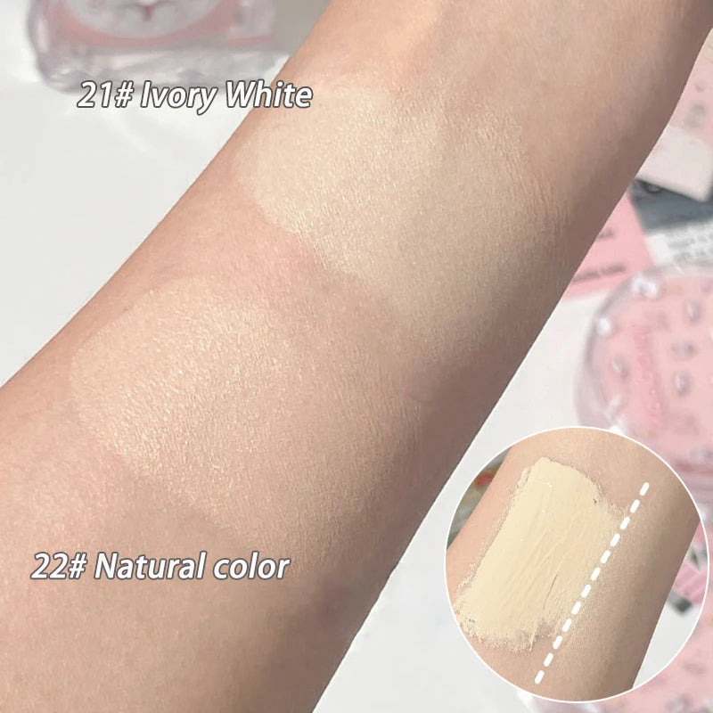 Cute Cat Air Cushion Compact Cream Hydrated High Coverage Foundation Oil Control Concealer BB Cream Korean Makeup Base Cosmetic