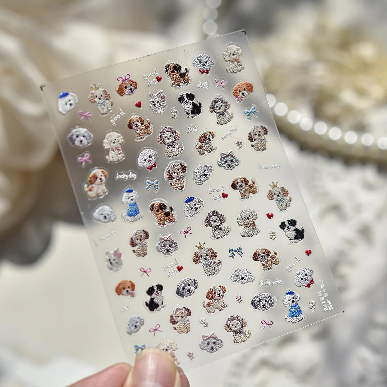 Fashion Silver Metallic Texture Nail Stickers 5D Embossed Stars Bow Love heart Cat Wings  Nail Art Stickers DIY nail decoration