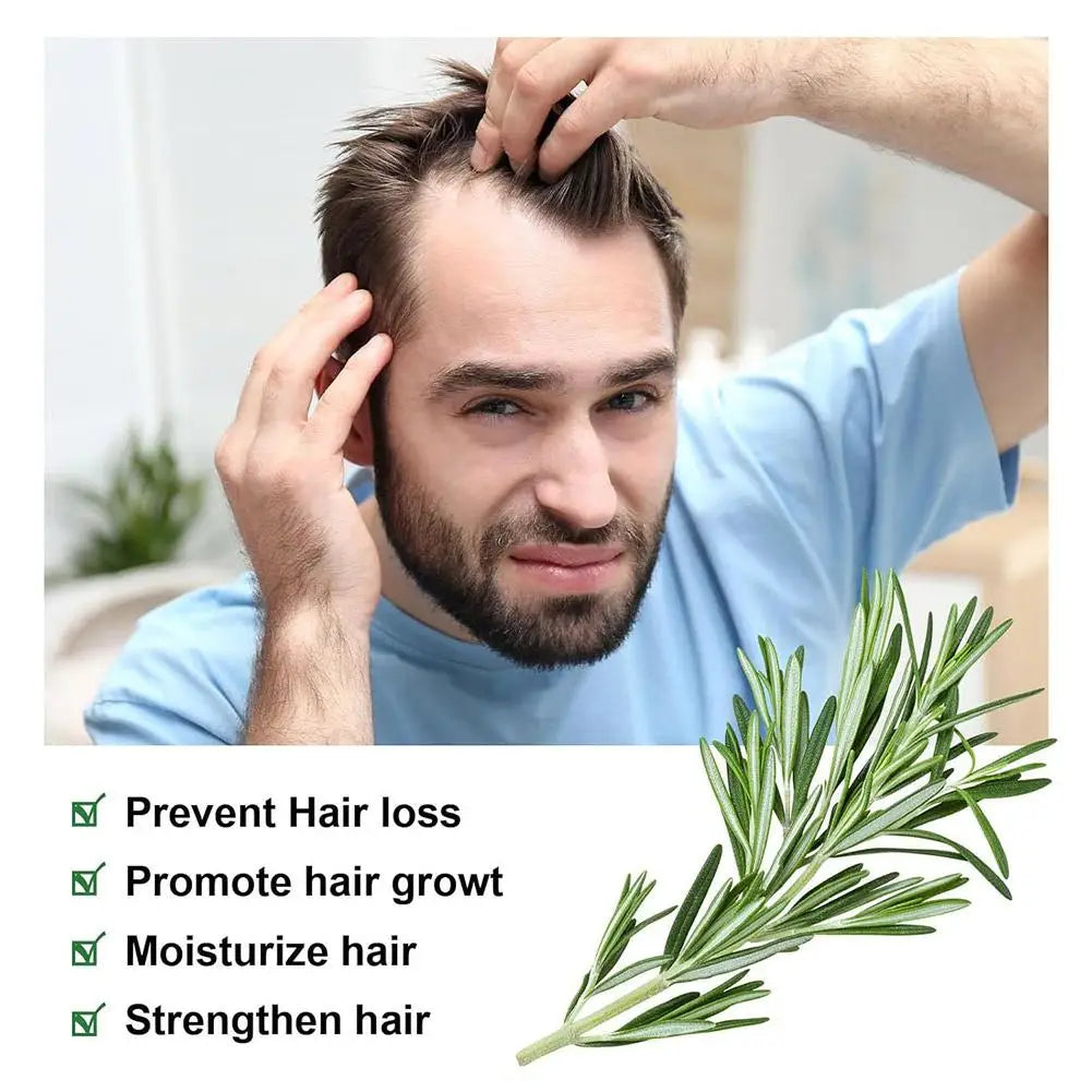 Organic Rosemary Hair Growth Shampoo Thickening Hydrolyzed Keratin Dry Frizzy Damaged Repair Moisturizing Scalp Cleaning Shampoo