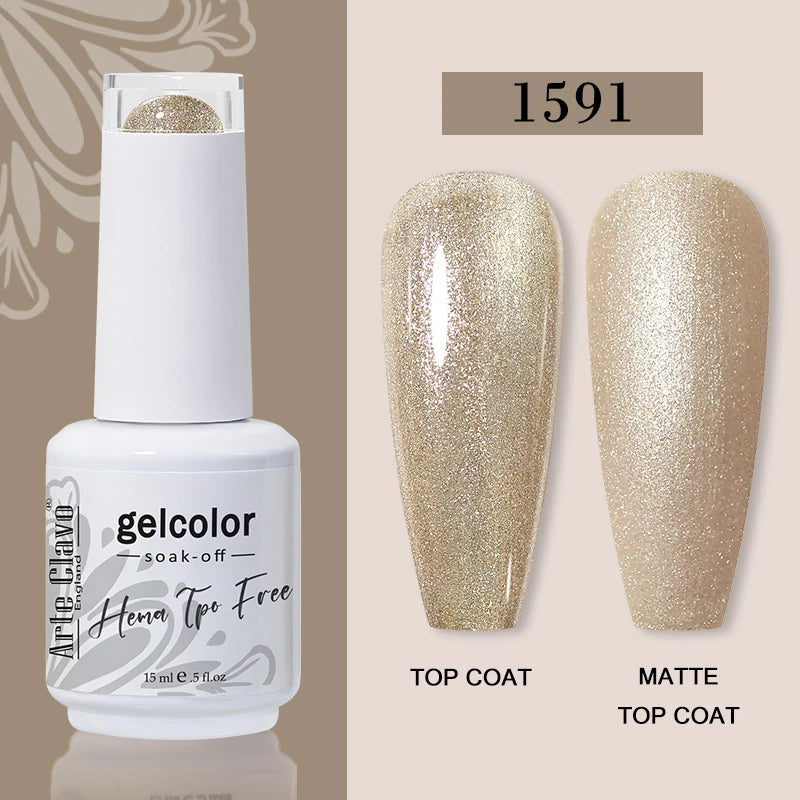 Arte Clavo 116Colors Gel Nail Polish 15ml Colorful Gel Semi Permanent Soak Off UV Gel Nail Art DIY Design Varnishe Nail Supplies