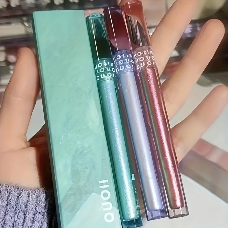 Liquid Eyeshadow Make Up,Lying Silkworm Pearly Shimmer High Light Eyeliner Pen For Music Festival,Waterproof Glitter Eye Makeup