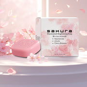 AOAO Sakura Brightening Bar Soap -Formaldehyde-Free,  Cherry Blossom Scent, Deep Cleansing, Moisturizing