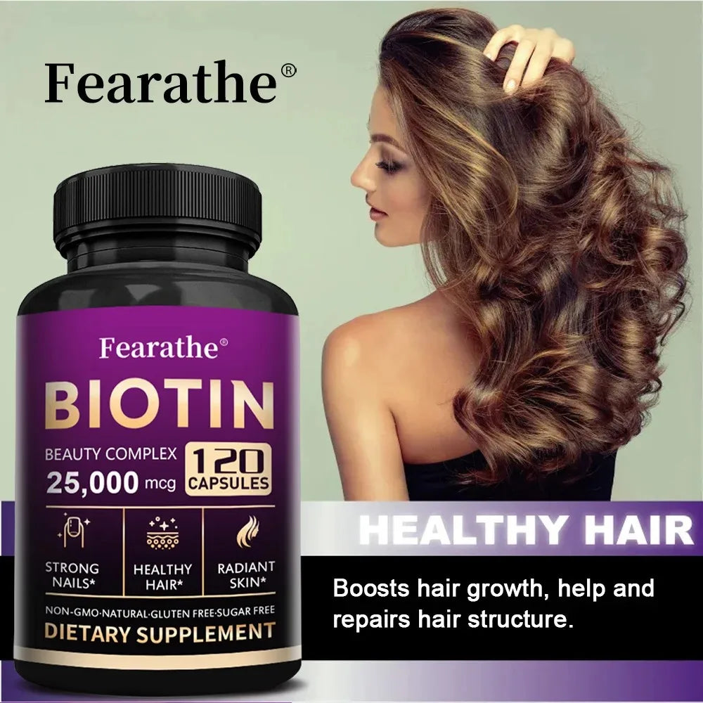 Biotin | Collagen | Keratin Supplement - Hair Growth Support, Skin & Nails, Antioxidant, Increase Skin Elasticity