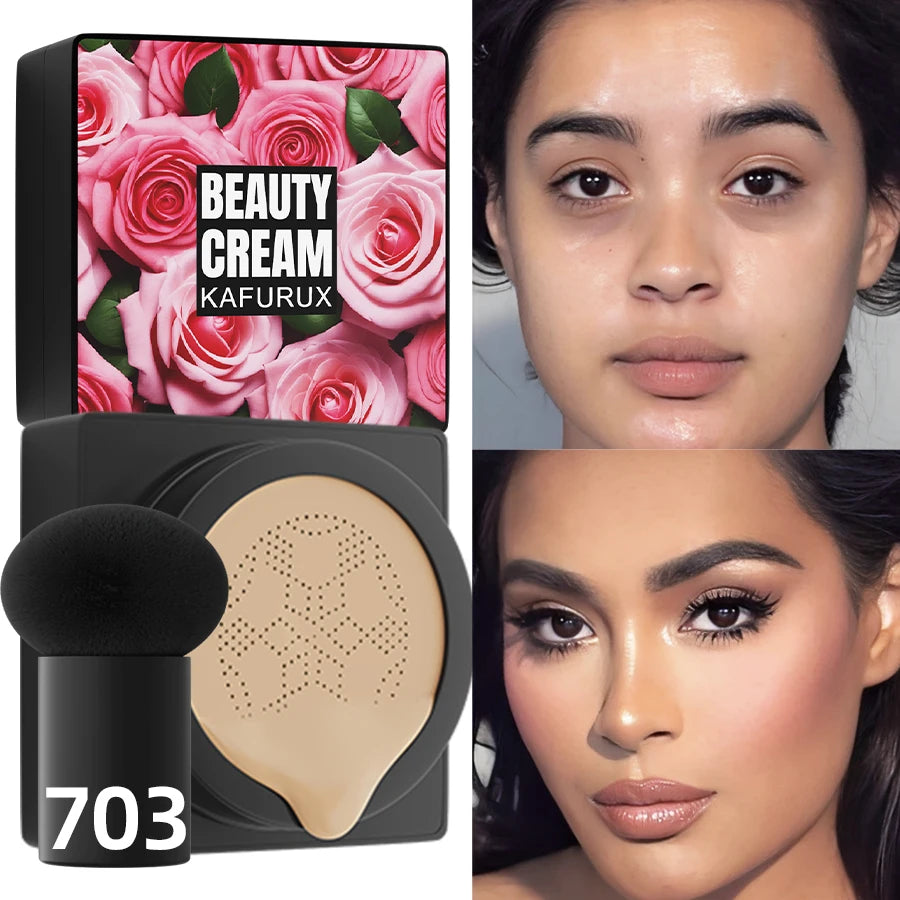 5 Colors Magic Foundation Mushroom Head Air Cushion 1PC CC Cream Concealer Moisturizing Waterproof Foundation Base Makeup Gifts