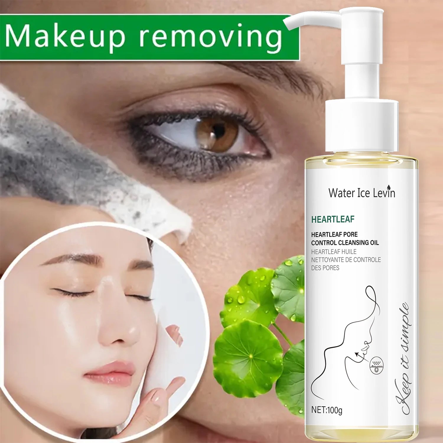 Heartleaf Pore Control Cleansing Oil with Niacinamide - Moisturizing & Protecting Daily Facial Cleanser for Elastic Skin