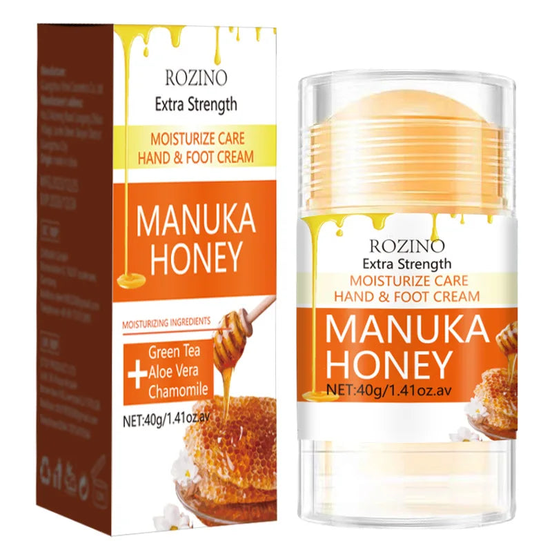 Anti Drying Foot Cream Urea Cracked Heel,Manuka Honey Foot Hand Cream Stick Extra Strength for Dry & Cracked Feet Elbows Knees