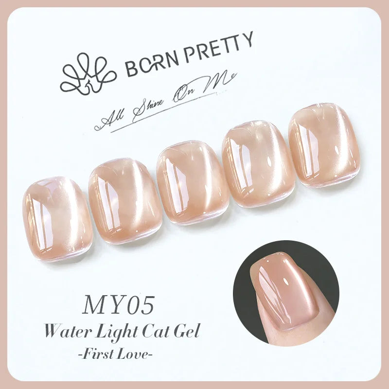 BORN PRETTY 10ml Fruit Green Purple Cat Magnetic Gel Nail Polish 2025 New Whitening Guava Grape Glass Bead Nail Varnish Supplies
