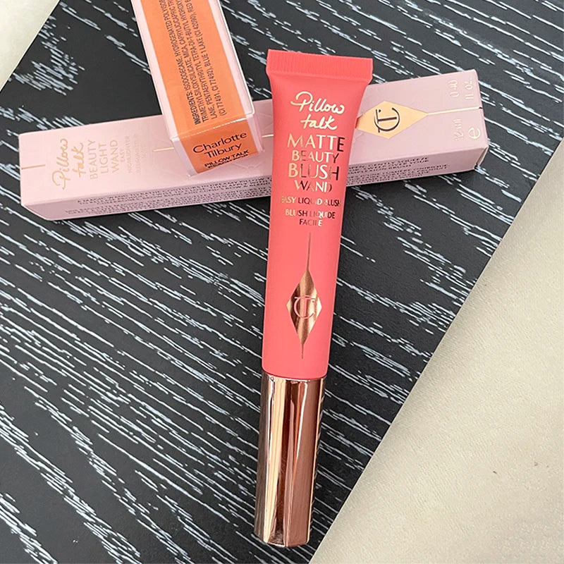 2026 CT Lip Gloss Collagen Lipstick Hydrating Soft Fluffy Head Blush Highlighter Concealer Eyeshadow Palette Fine Powder Texture