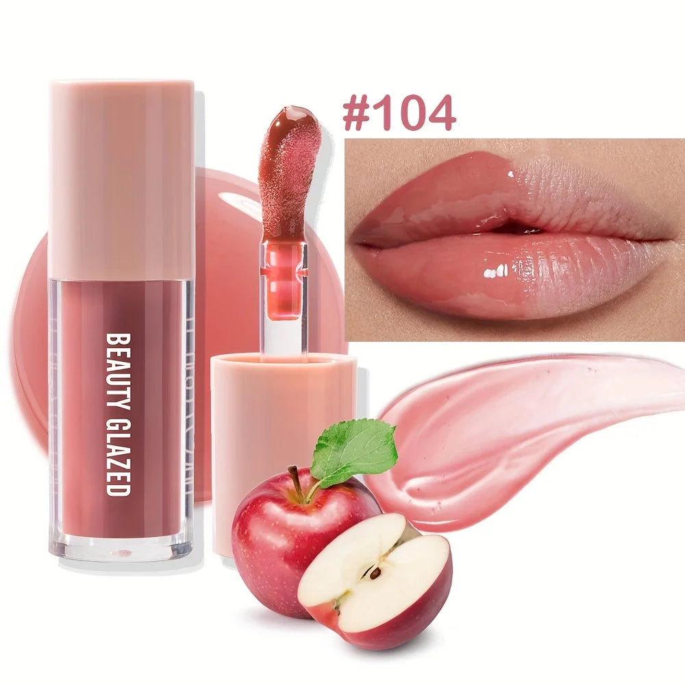 1pc Crystal Jelly Lip Oil Hydrating Plumping Lip Balm with Glossy Finish Perfect for Soft Natural Lip Plump Essence Lip Care