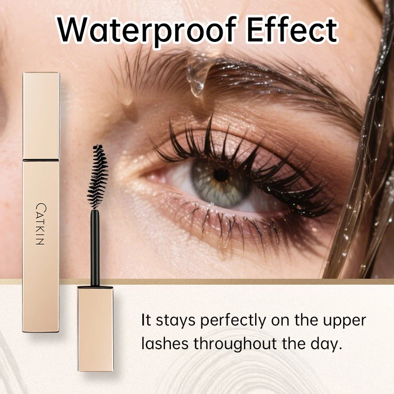 CATKIN Mascara Black, Volumizing & Lengthening Waterproof Nourish Eyelash Mascara, Create Longer and Thicker Looking Lashes