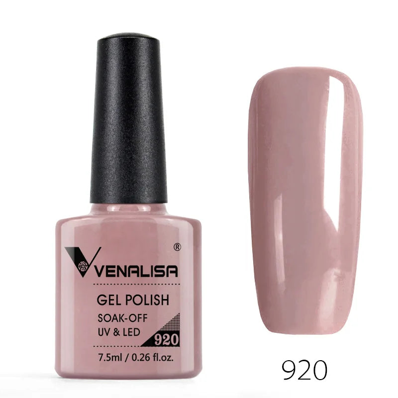 Venalisa 7.5ml Fashion Shiny Soak Off UV Gel Nail Gel Polish Cosmetics Nail Art Manicure Nails Gel Polish Tips Nail Varnish