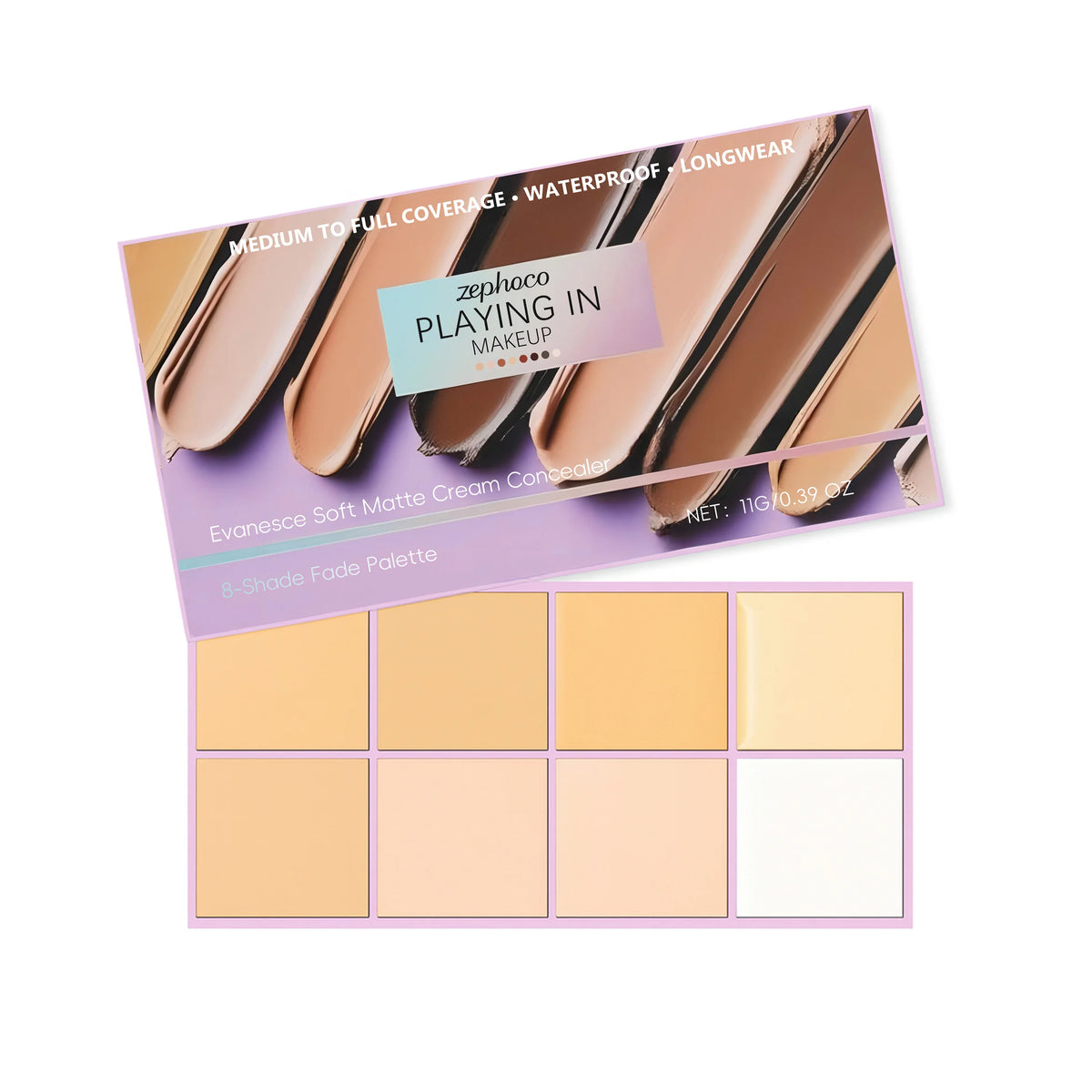 Zephoco High Coverage Concealer Palette - Long Lasting Waterproof Matte Makeup for Dark Circle Corrector Improve Skin Redness