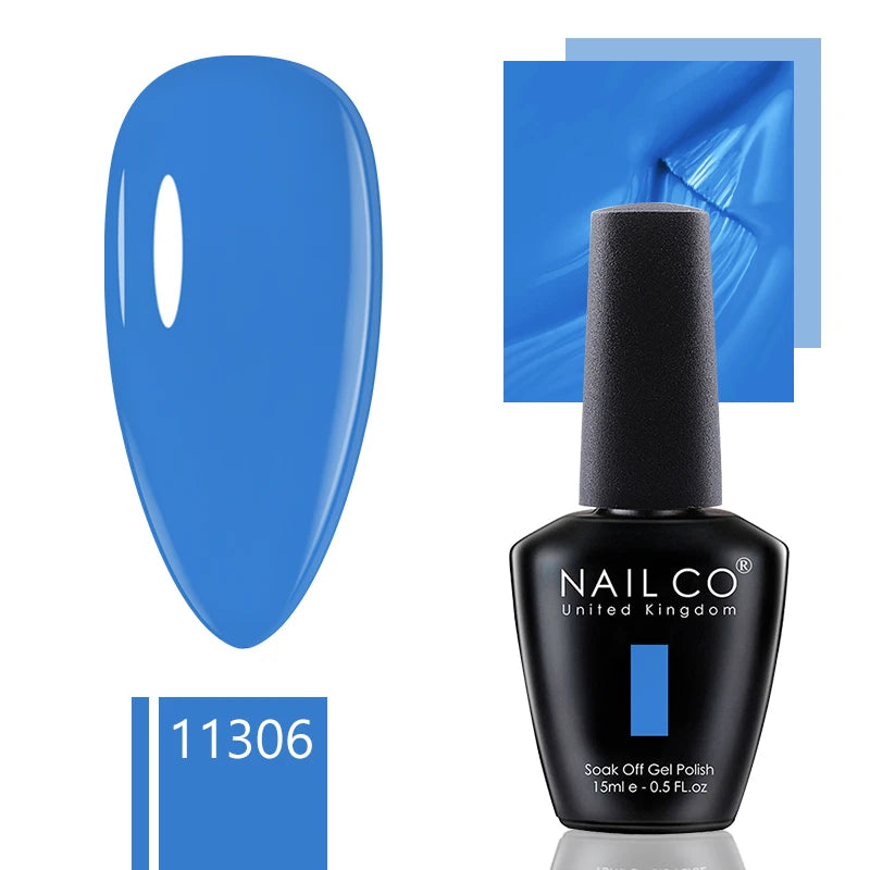 NAILCO 15ml Dark Gel Nail Polish Semi-permanent Varnish Hybrid UV Nails Art Glitter Colors Gel Polish Manicure Enamels For Nails