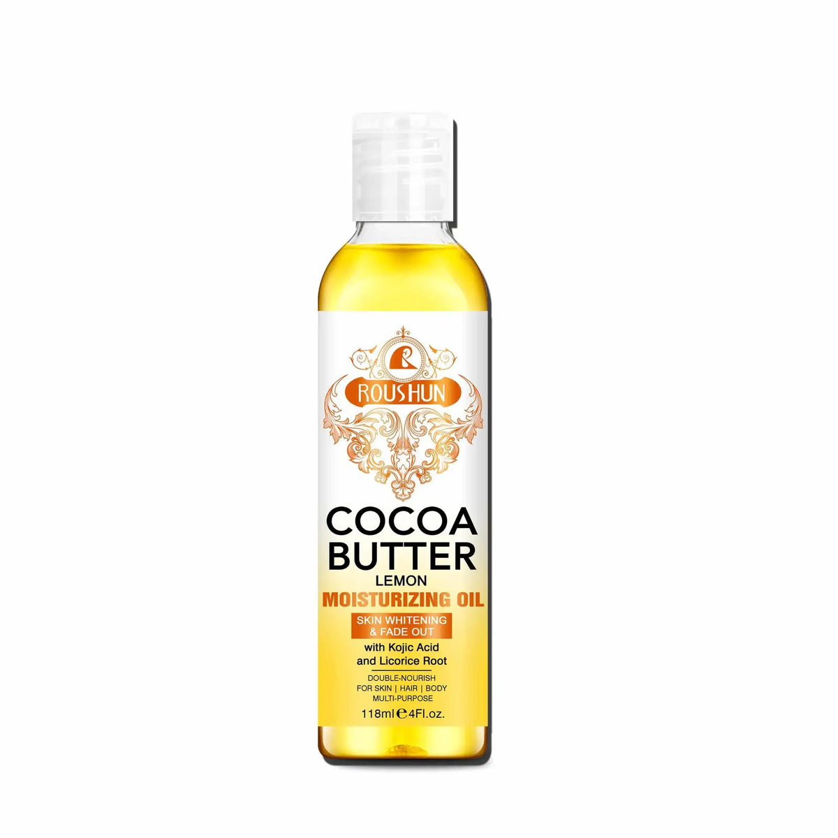 118ML Cocoa Butter Body Oil Skin Care Oil Moisturizes and Nourishes Skin Large Capacity Full Body Essential Oil