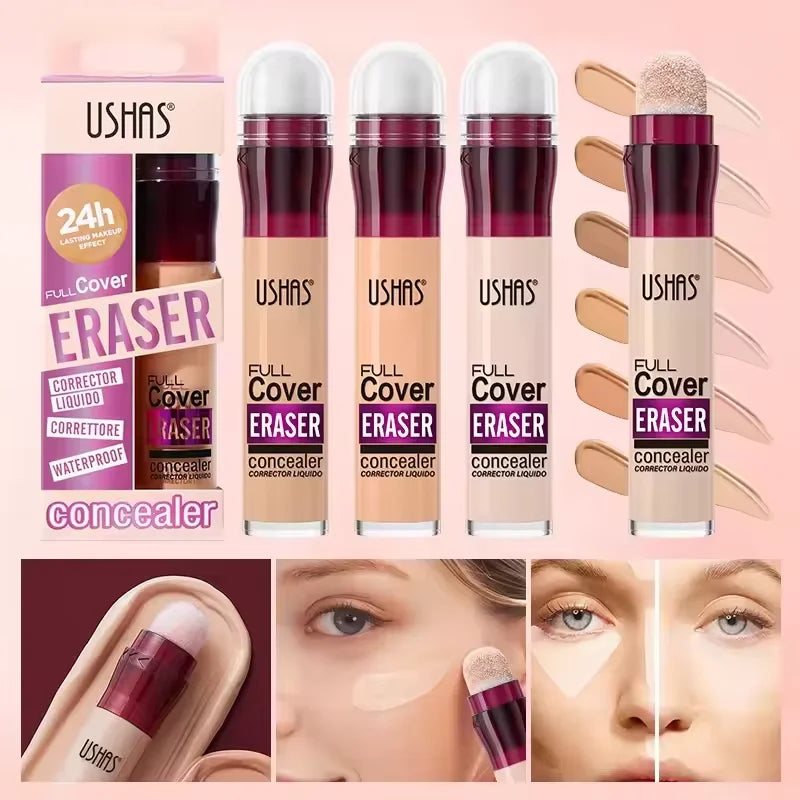 Sponge Head Concealer for Dark Circles, Tears, Freckles, Acne, Dark Circles, Pigmentation and Blemishes, Creating Natural Skin