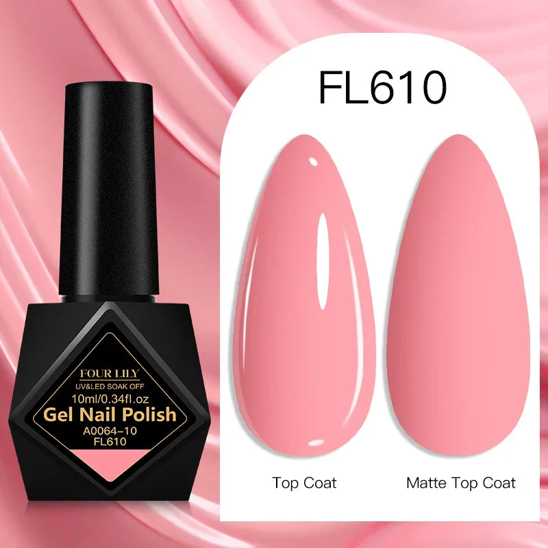 10ml Gel Nail Polish 162 Colors Nail Supplies Vernis Semi Permanent Nail Art Manicure Soak Off LED UV Gel Nail Varnishes Summer
