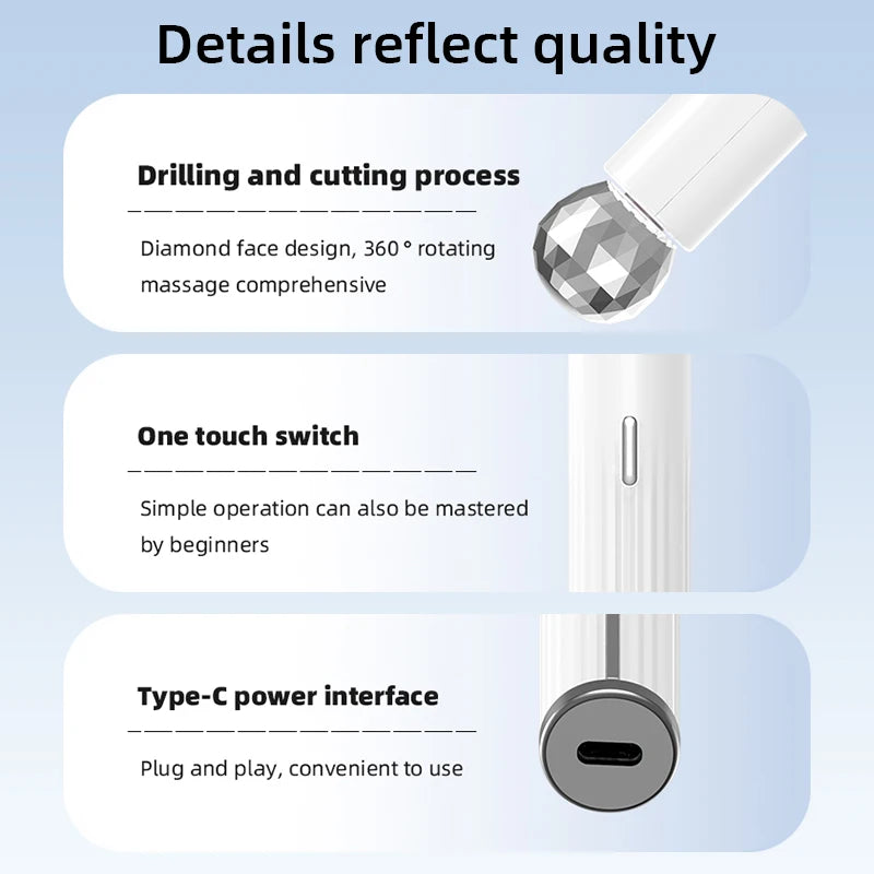 Electric Eye Massager Roller Vibration Wrinkle Anti-Ageing EMS Microcurrent Hot Conpress Dark Circle Removal Beauty Eye Care Pen