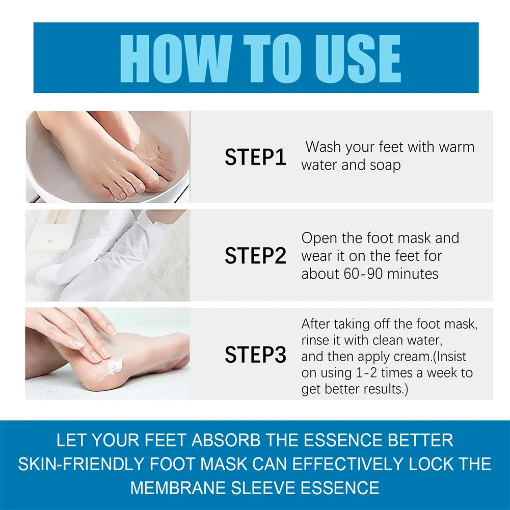 1-10 Pairs Exfoliating Callus Booties Feet Care Foot Mask Sheet Pack Nourish Smooth Moisturizing Foot Spa Skin Care for Feet