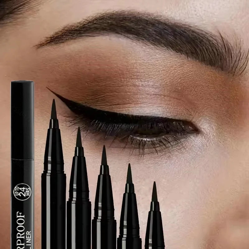 1/2Pcs Black Eyeliner Pencils-Smudge-Proof,  Waterproof Long-Lasting &Beginner-Friendly Smooth High Pigmented Punk Eye Makeup
