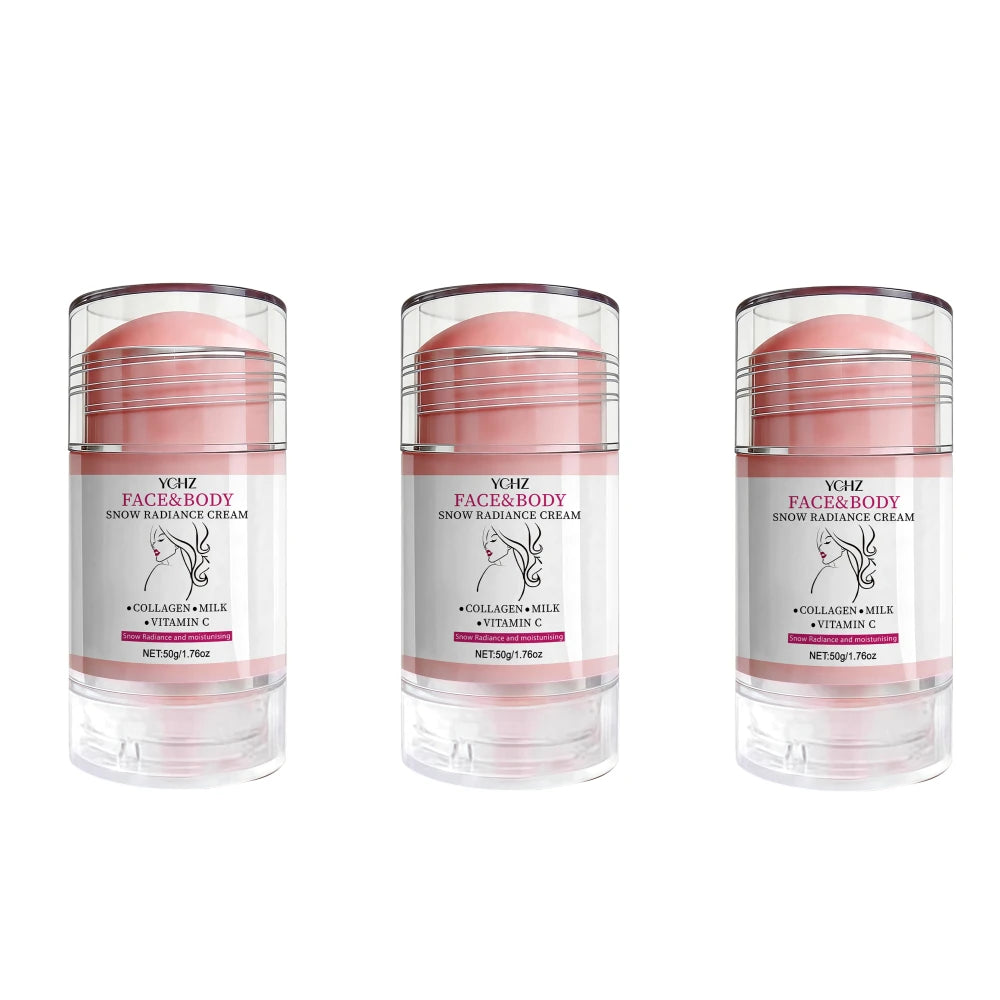 Facial and Body Brightening Stick - Brightening Cream, Perfect for Use on the Face, Neck, Underarms, Joints, Etc., Gentle Formula, Provides Brightening and Moisturizing, Suitable for Both Men and Women, 50g