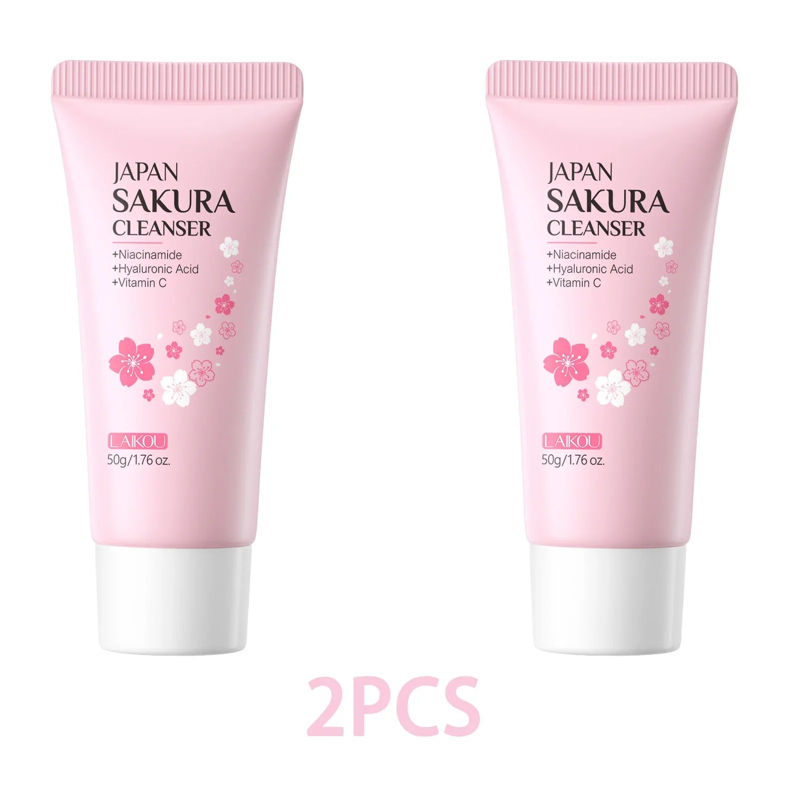 LAIKOU Facial Foaming Face Cleanser Facial Scrub Cleansing Acne Oil Control Blackhead Remover Shrink Pores Skin Care 50g