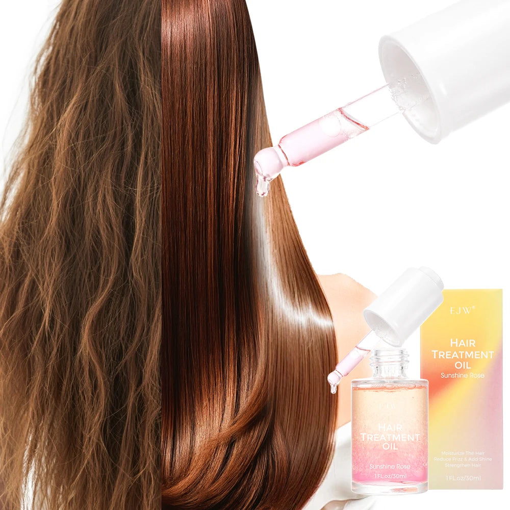 EJW Hair Oil Serum for Frizzy Hair,Smooth & Shine Anti-frizz Hair Serum,Morocco Oil Silk Bright Hair Frizz-free Serum.
