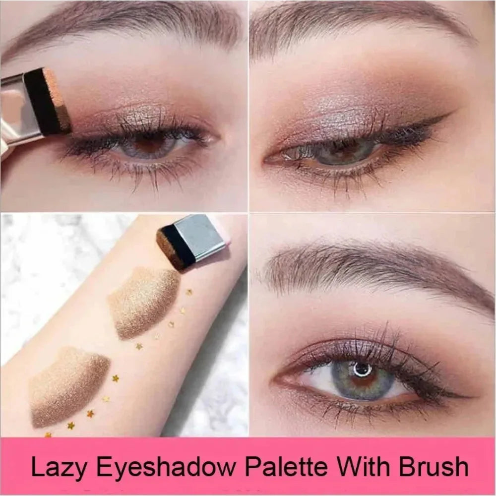 2 Colors Gradient Lazy Eye Shadow Stick Matte Shimmer Lasting Waterproof Eyeshadow Professional Charming Eyes Make Up Cosmetics