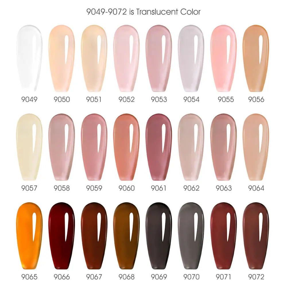 Canni TPO FREE Nail Gel Polish 9ml Jelly Color Transparent Semi Permanent Natural Nude Collection French Nail Gel Lacquer